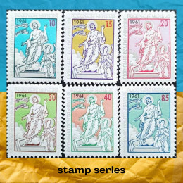 Великдень серія марок 1961 Підпільна Пошта України Великдень серія марок 1961 Підпільна Пошта України