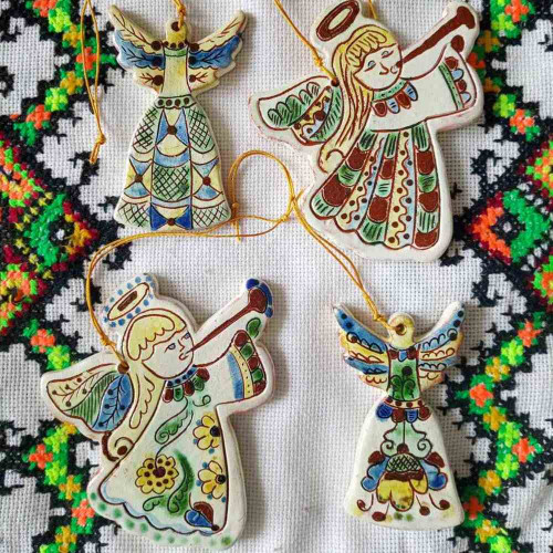 Ангел керамічна підвіска