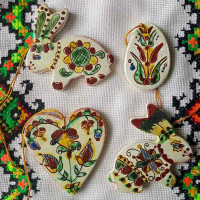 Підвіски Косівська кераміка великі Підвіски Косівська кераміка великі