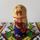 Матрьошка квіткова 3 фігурки 10 см