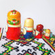 Матрьошка дівчина українка п’ять фігуркок 10, 5 см Матрьошка дівчина українка п’ять фігуркок 10, 5 см