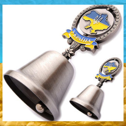 Дзвіночок металевий Карта України