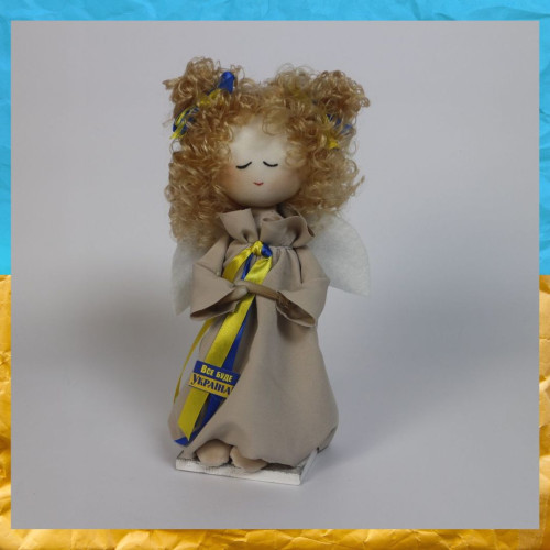 Ангел  Молиться за Україну лялька 28 см