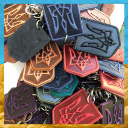 Шкіряний брелок Герб України Шкіряний брелок Герб України