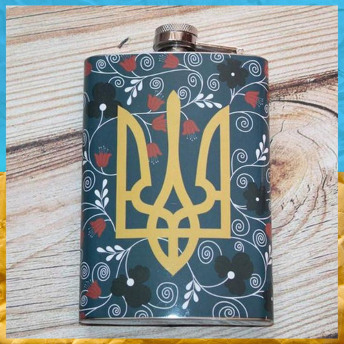 Фляга з нержавіючої сталі Герб України